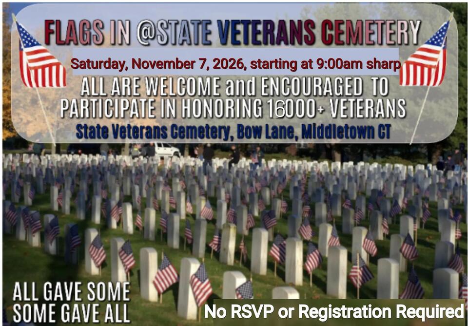 Veterans Day Flags In at The State Veterans Cemetery | CT Vets 2026 ...