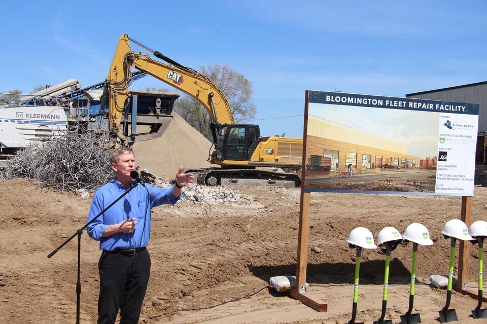 Construction of new Bloomington maintenance garage underway - NewsBreak