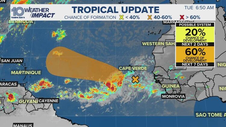 Tracking the Tropics: Wave off Africa has medium chance of development ...