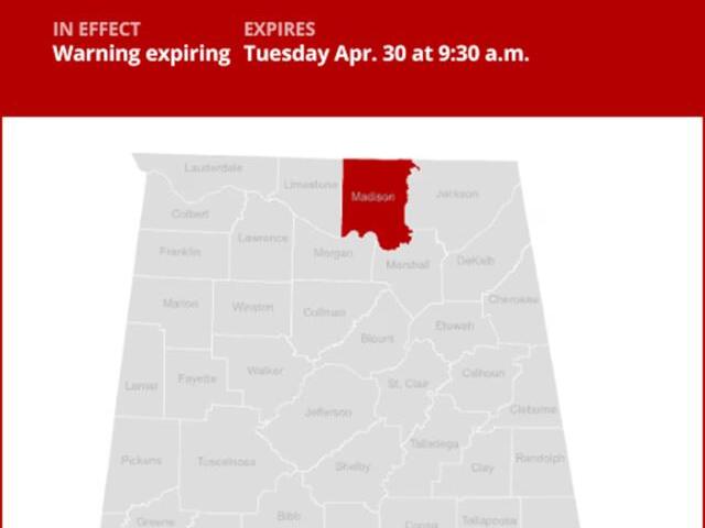Update: Flood warning expected to expire at 9:30 a.m.