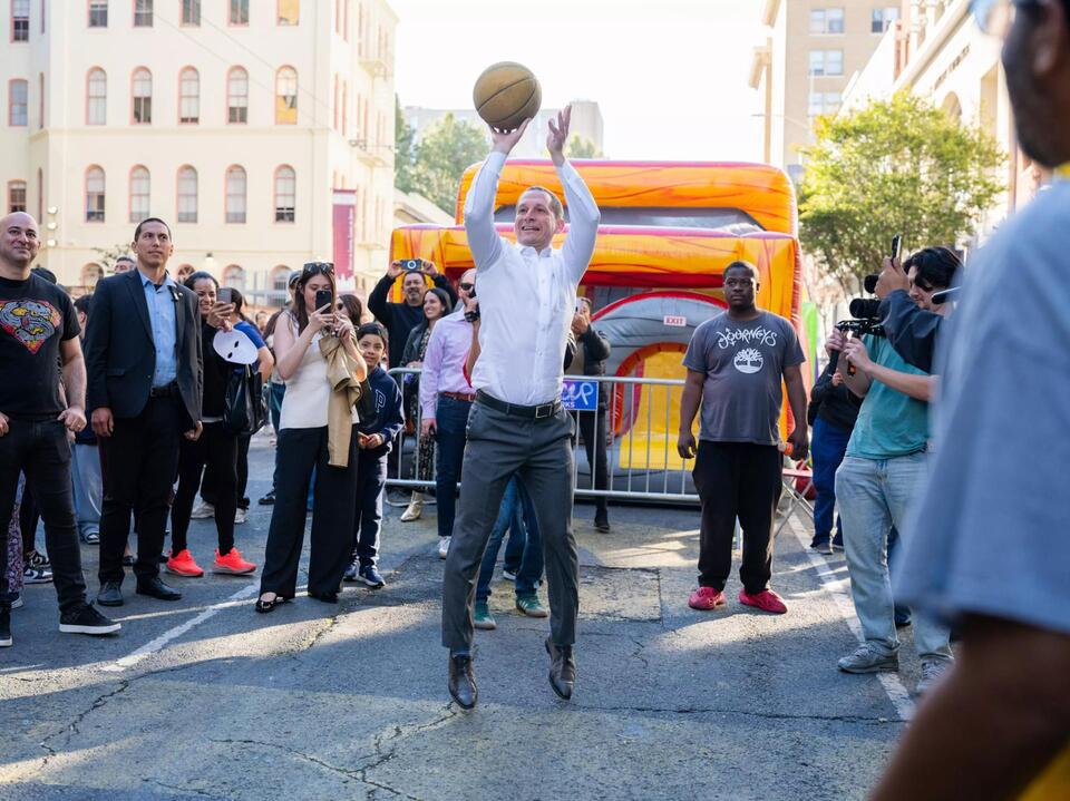 Daniel Lurie shoots his shot with LeBron: ‘King James, we want you here’