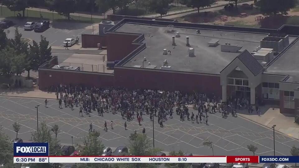 Maryland high school students walk out in protest of classmate’s ...