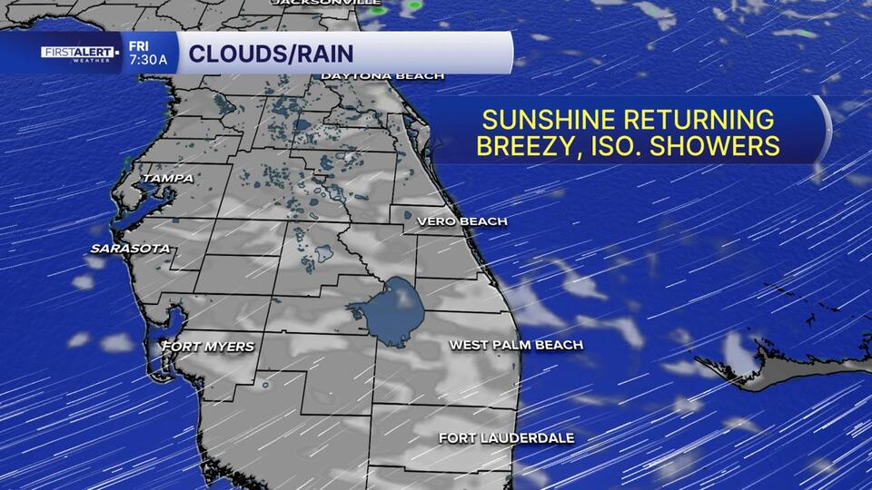 FORECAST: Rain tapering off by Friday