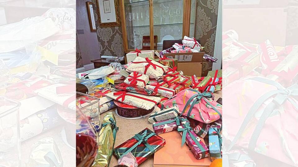 Student teacher organized toy drive that collected hundreds of gifts