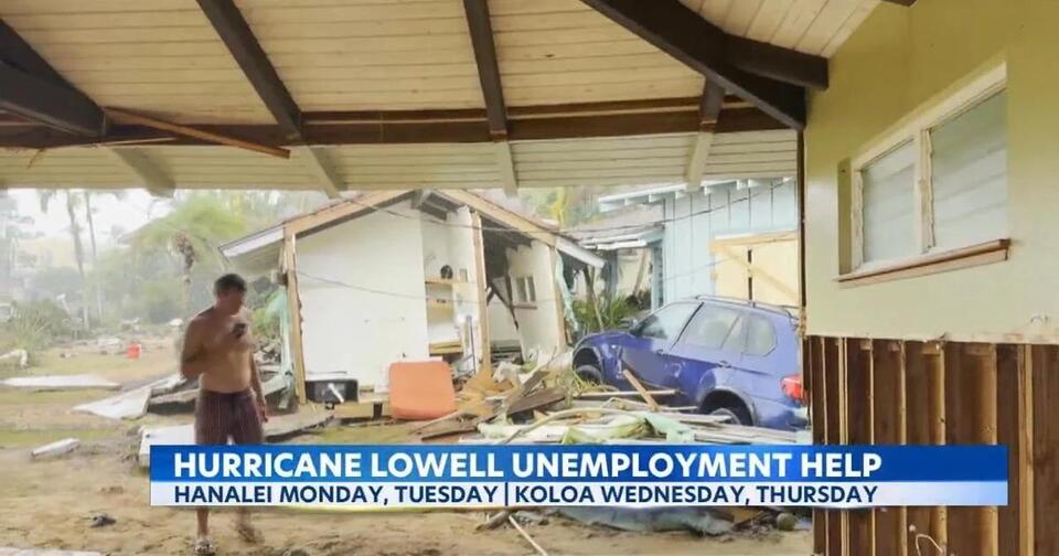 Kauai unemployment claims surge 3,700% after Hurricane Lowell - NewsBreak