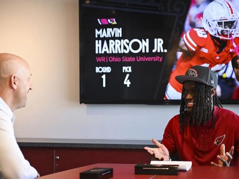 Former Ohio State WR Marvin Harrison Jr. signs rookie NFL contract with