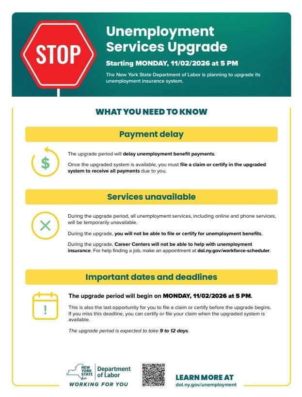 NYS Unemployment System Going Offline for Upgrade - NewsBreak