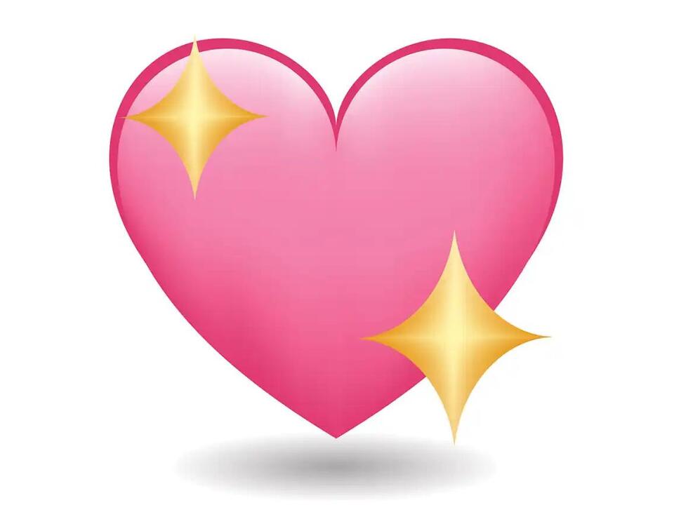 What does the sparkle heart emoji mean?