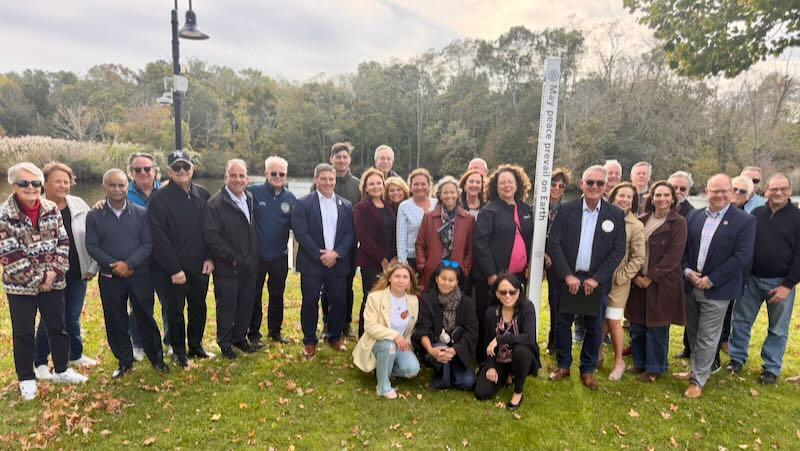 ‘May Peace Prevail on Earth’: Rotary dedicates Peace Pole in Riverhead