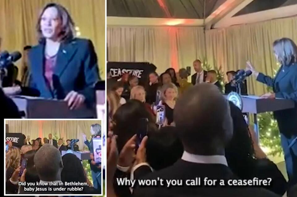 Kamala Harris heckled by Democratic state lawmaker demanding Gaza cease ...