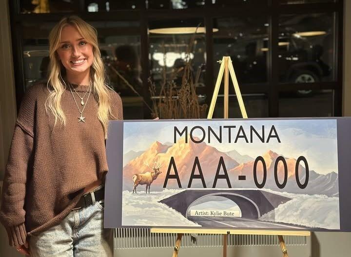 Montana Teen Wins New Big Game Wildlife Art License Plate Contest ...