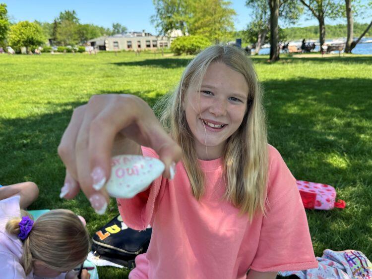 Written in the rocks: ‘Kindness will always win’