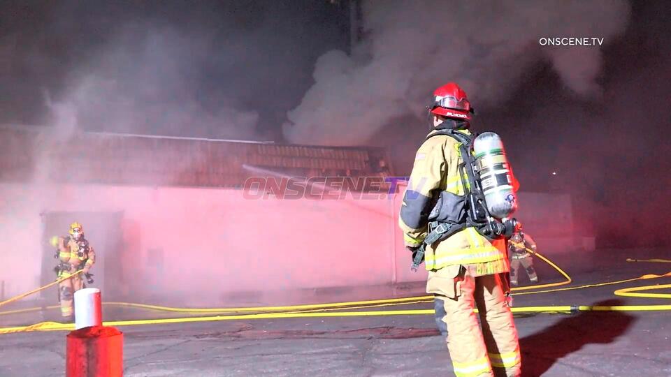 Commercial Structure Fire, San Bernardino, CA - NewsBreak