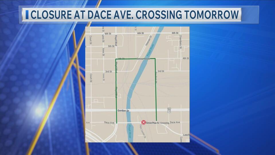 Union Pacific work to cause pair of detours in Sioux City