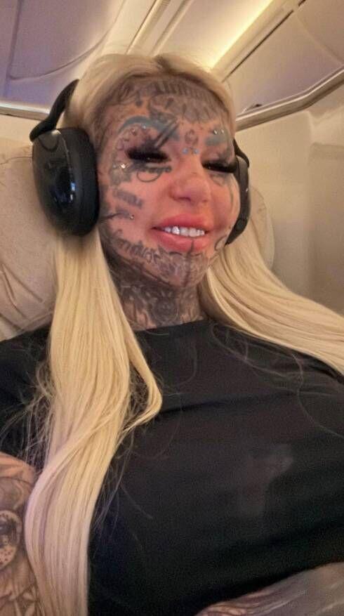 Most tattooed woman' flies across the world for 'highly illegal' body ...