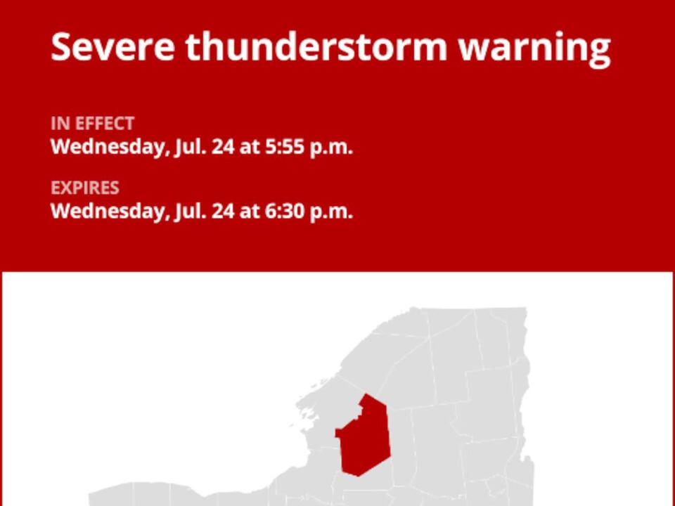 NY weather update: Penny-sized hail and damaging winds expected with ...