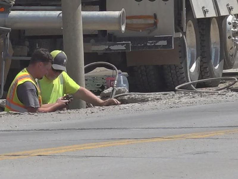 New water line break left multiple houses and businesses without water