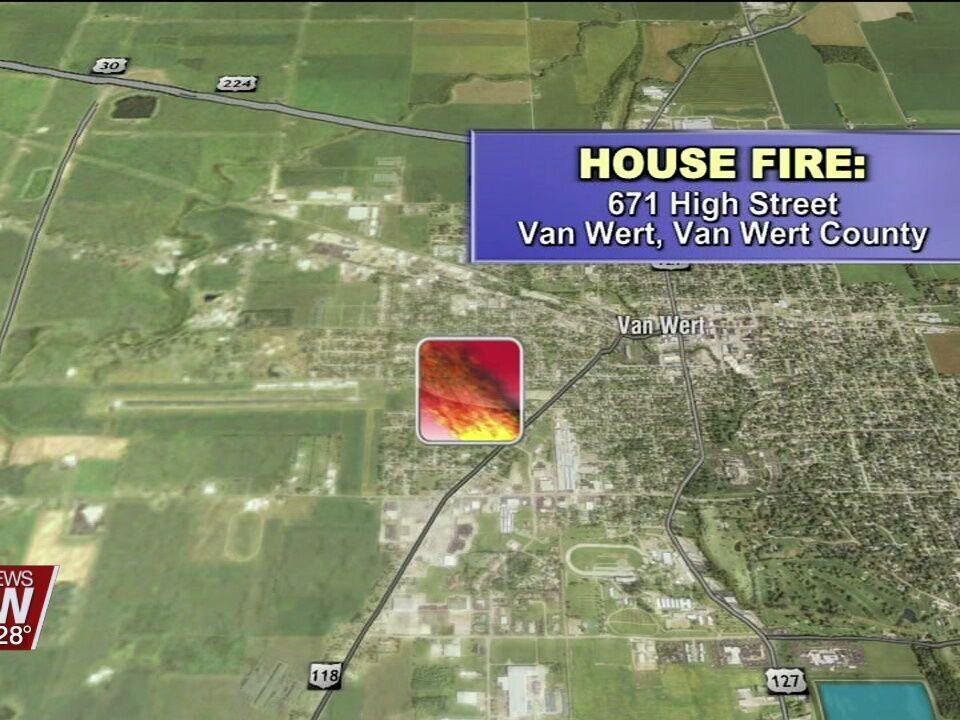 Van Wert Firefighters battle an early Saturday morning house fire