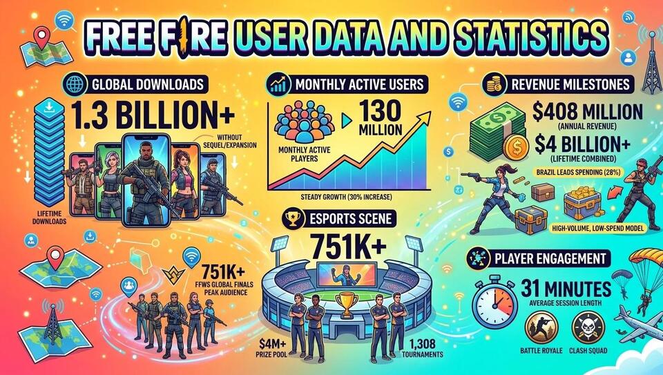 Free Fire User Data And Statistics 2026 - NewsBreak