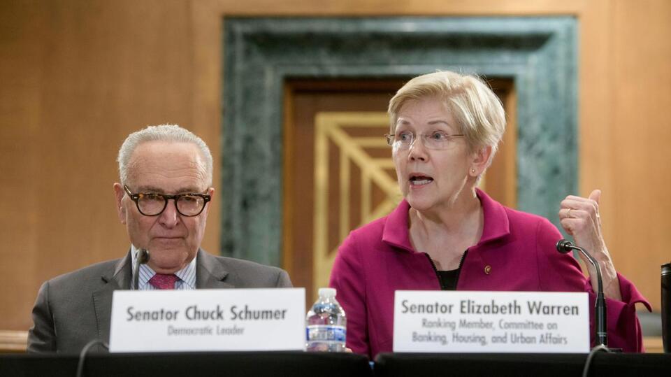 Image for Schumer, Warren locked in battle over future of Democratic Party