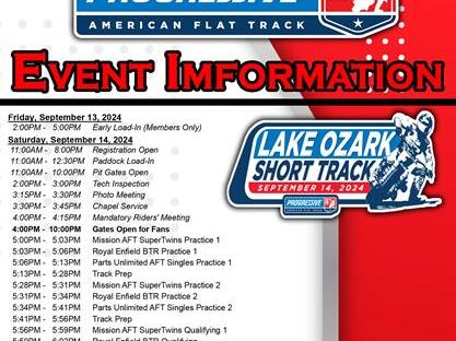 18th Annual Lake of the Ozarks Bikefest Info for 2024 Progressive AFT ...