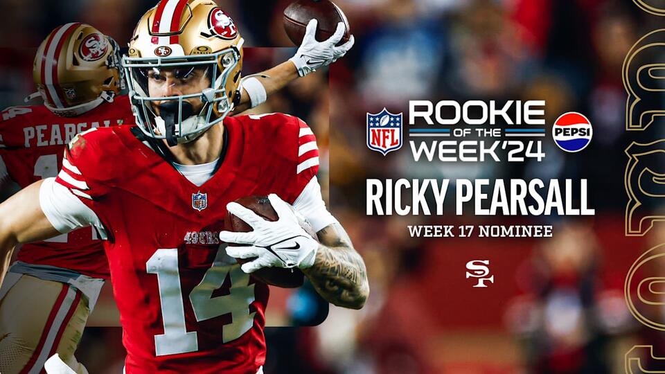 Ricky Pearsall Nominated for Pepsi Zero Sugar Rookie of the Week Award ...