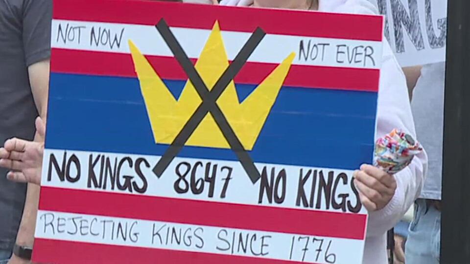 'This is not what democracy looks like' | Thousands gather at 'No Kings ...
