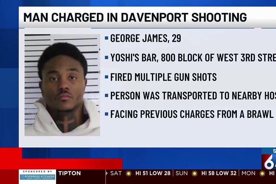 Man charged in Davenport shooting that injured 1 - NewsBreak
