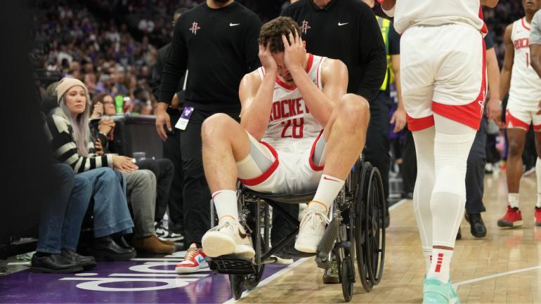 Alperen Sengun injury: Rockets star has sprained ankle, bone bruise in ...