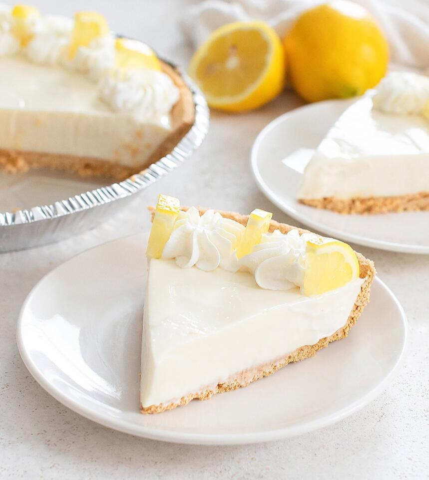 4 Ingredient No Bake Lemon Pie