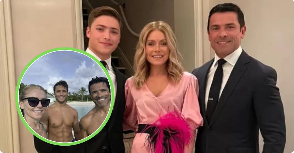 Mark Consuelos’ 22YearOld Son Joaquin Twins With His Dad In New