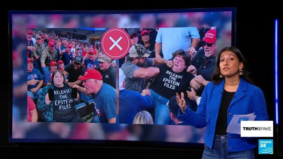Fake AI images of protester go viral after woman punched at Trump's ...