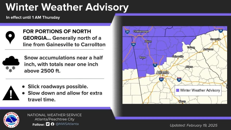 Winter Weather Advisory expanded - NewsBreak