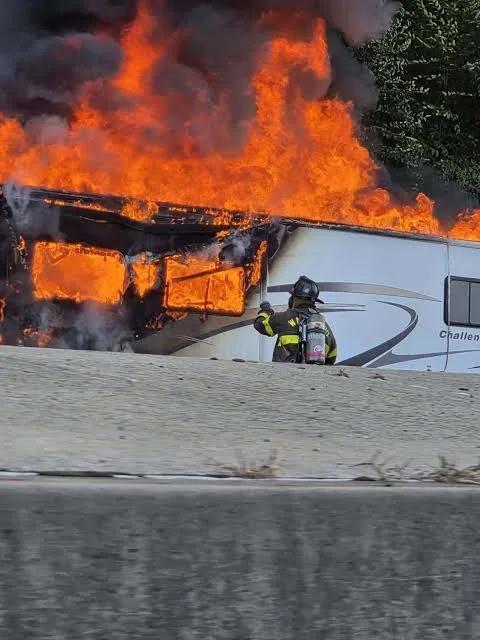 Daring Highway RV Fire Sparks Road Closures - NewsBreak