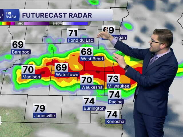 Drying out Friday with highs near 90 before cooler holiday weekend