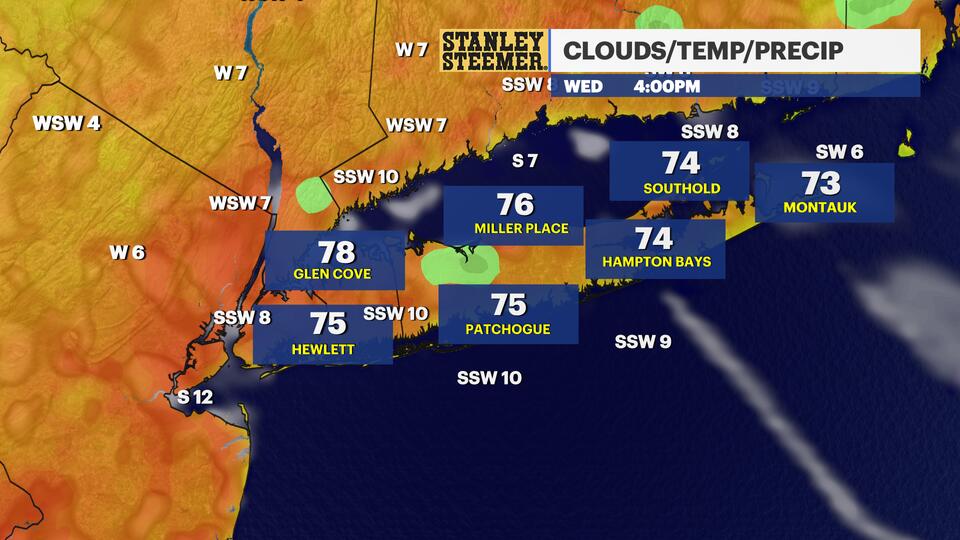 Rising temps continue throughout the week, tracking storm chance for ...