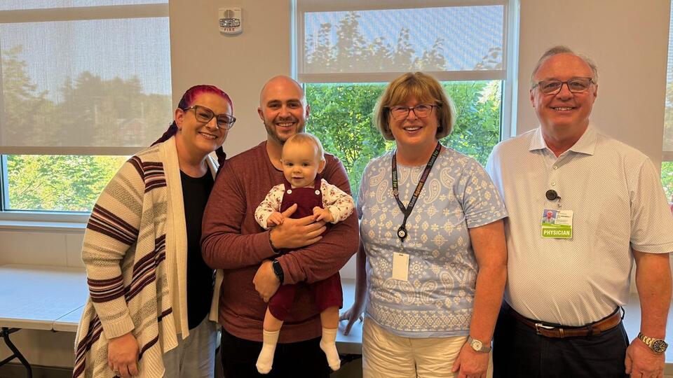 Doctors reunite with 1-year-old after saving her life