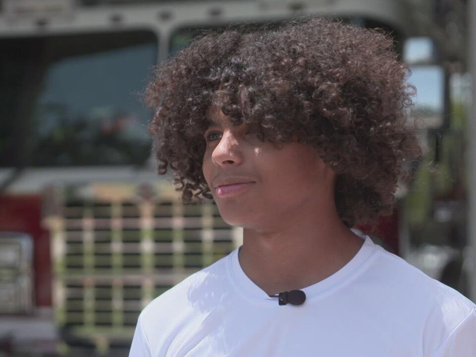 North Texas teen honored for saving a family from a house fire