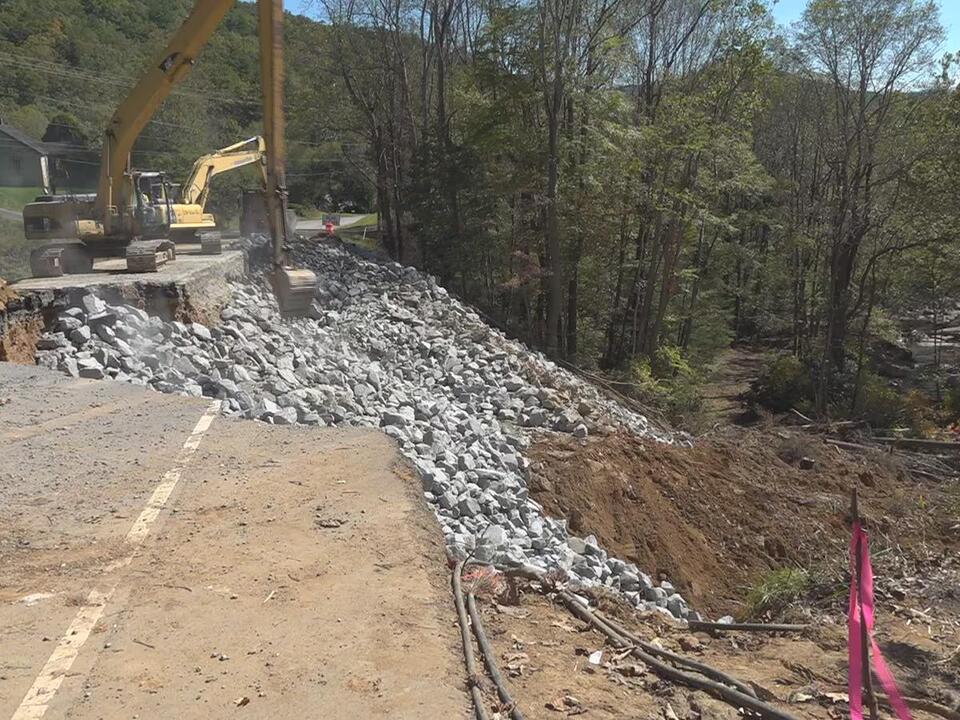 Grayson County road, closed after Helene, is back open