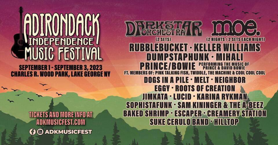 Lineup for the ADK Music Festival 2023 Announced - NewsBreak