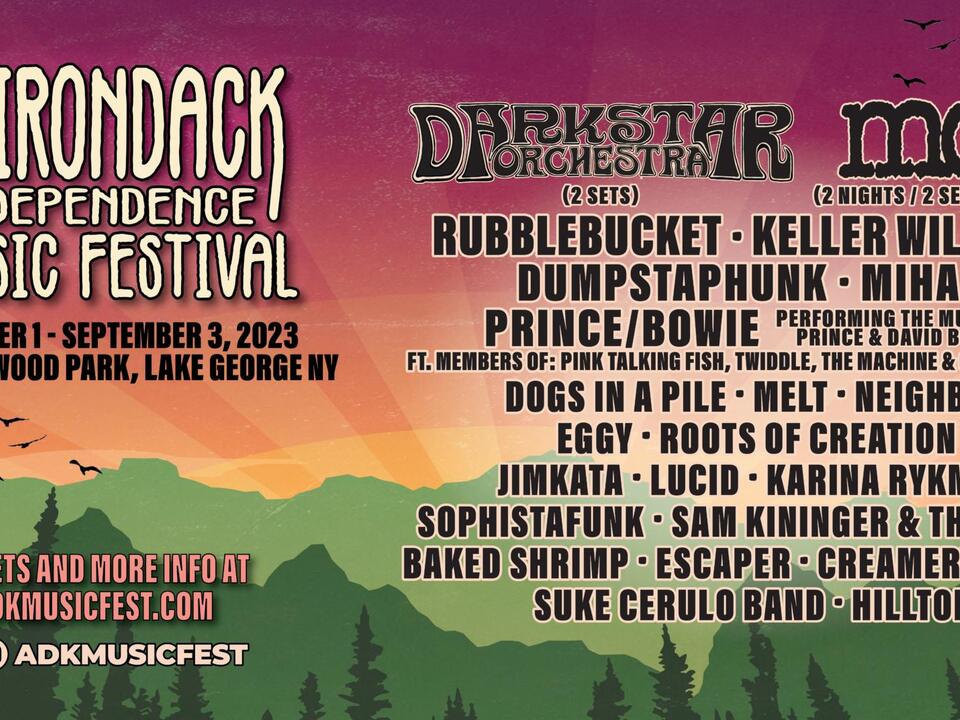 Lineup for the ADK Music Festival 2023 Announced