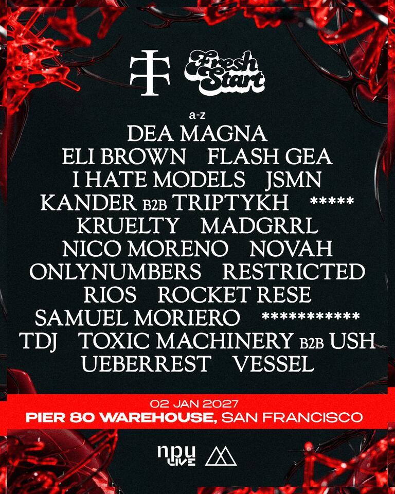 Fresh Start x Teletech 2027 Announces Massive Hard Techno Lineup ...