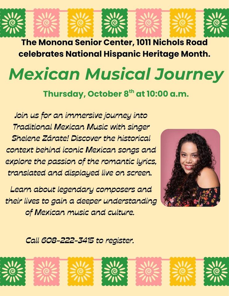 📅 Mexican Musical Journey music program on Oct. 8 - NewsBreak