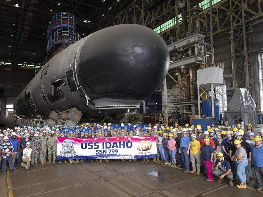 Us Navy Submarine The Future Uss Idaho To Be Christened On Saturday