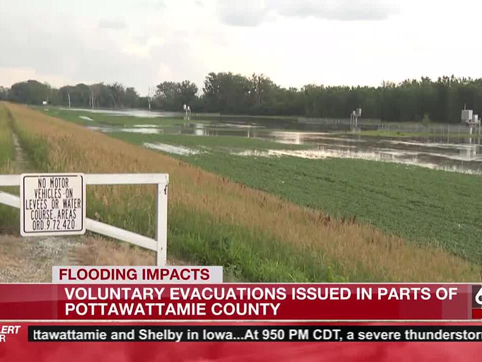 Voluntary evacuation order issued in parts of Pottawattamie County