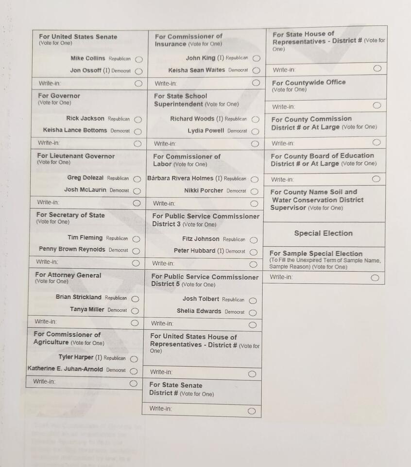 Sample Ballots available at Stephens County Elections Office - NewsBreak