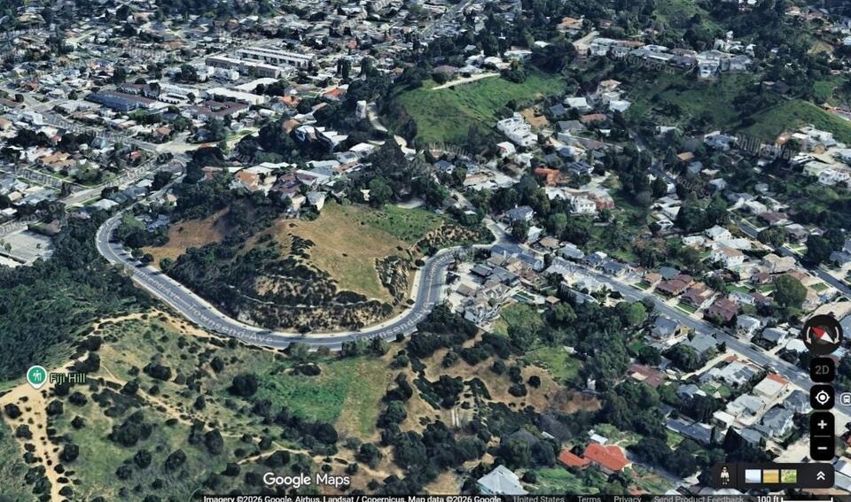 The rollercoaster road connecting Eagle Rock, Highland Park
