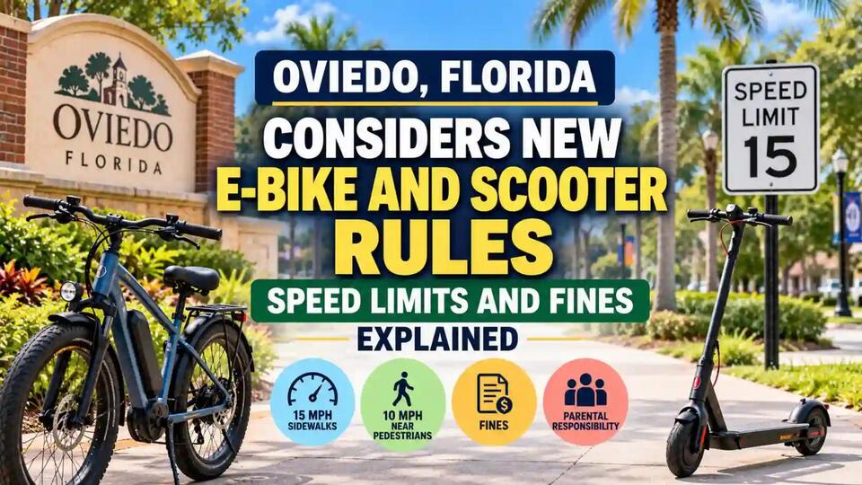 Oviedo, Florida, Considers New E-Bike and Scooter Rules: Speed Limits ...