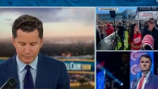 Fox News host visibly shaken as he cuts off guest to mourn Charlie Kirk's  death - NewsBreak