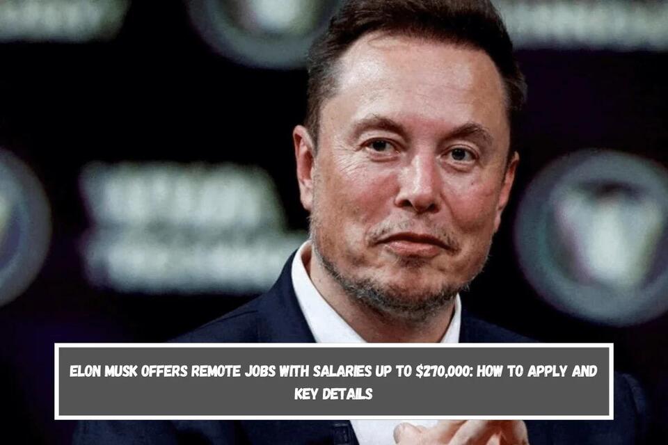 Elon Musk offers remote jobs with salaries up to $270,000: how to apply ...